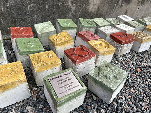 Stepping Stones från Borgvik Konsthalls workshop